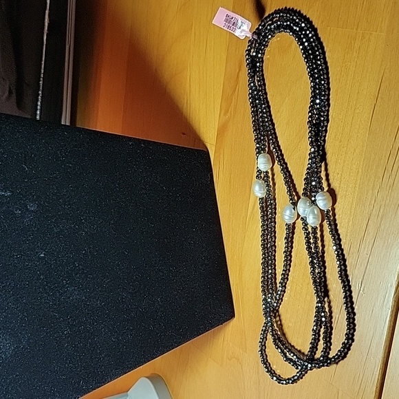 Hematite, Freshwater Pearl beads Necklace NWT - Picture 4 of 4